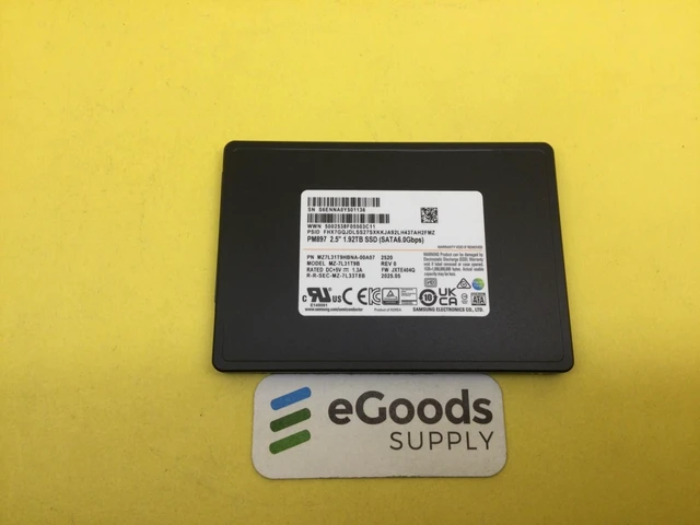 Alt view image 2 of 3 - Samsung PM897 1.92TB SATA 6Gb/s 2.5" SSD MZ-7L31T9B