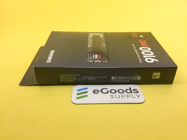 Alt view image 3 of 3 - MZ-VAP1T0B/AM Samsung 9100 PRO 1TB PCIe 5.0x4 NVMe M.2 2280 Internal SSD