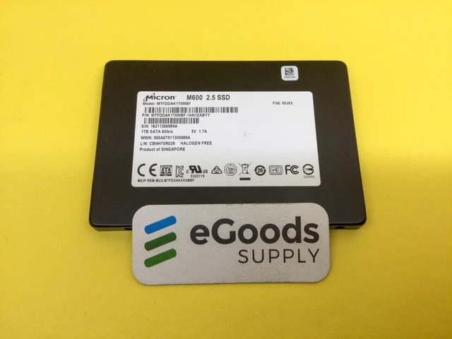 Main image of Micron M600 1 TB SATA 6Gbps 2.5in SSD MTFDDAK1T0MBF