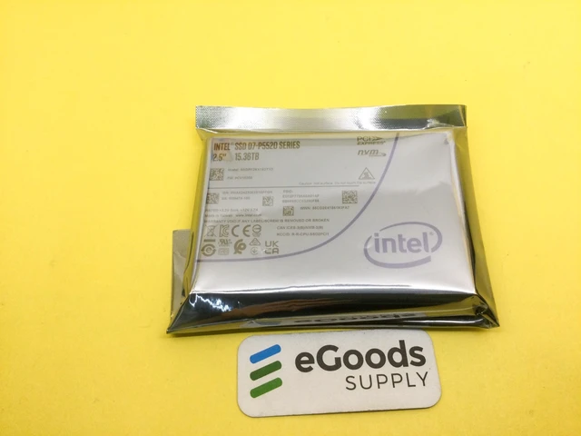 Alt view image 3 of 3 - SSDPF2KX153T1O Intel D7-P5520 15.36TB PCIe 4.0 NVMe 2.5in U.2 OPAL SSD
