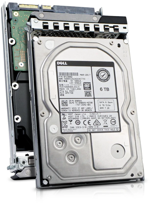 Main image of Dell 6TB 7.2K RPM SATA 6Gb/s 512e 3.5" Enterprise PowerEdge HDD 0908XX G16