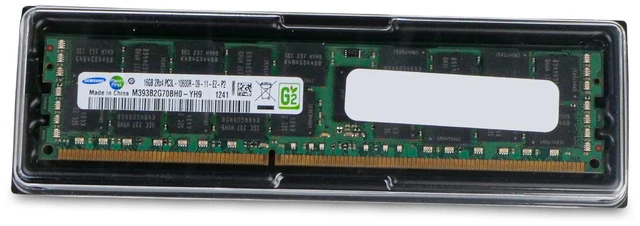 Main image of Samsung 16GB DDR3 1333MHz M393B2G70BH0-YH9 2Rx4 PC3L-10600R RDIMM Server RAM