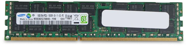 Alt view image 4 of 7 - Samsung 16GB DDR3 1333MHz M393B2G70BH0-YH9 2Rx4 PC3L-10600R RDIMM Server RAM