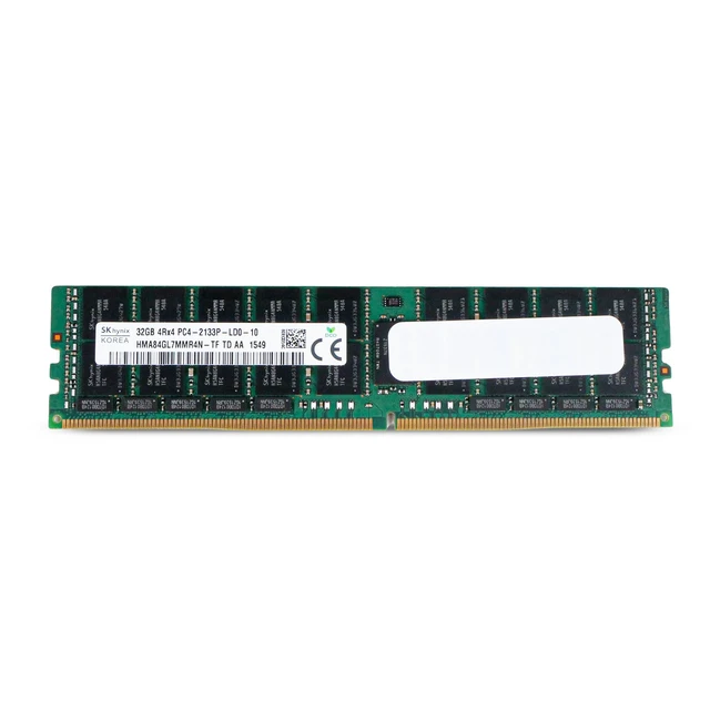 Alt view image 2 of 7 - (NOT FOR HOME PC!) SK Hynix 32GB DDR4 2133MHz HMA84GL7MMR4N-TF 4Rx4 LRDIMM ECC Server RAM