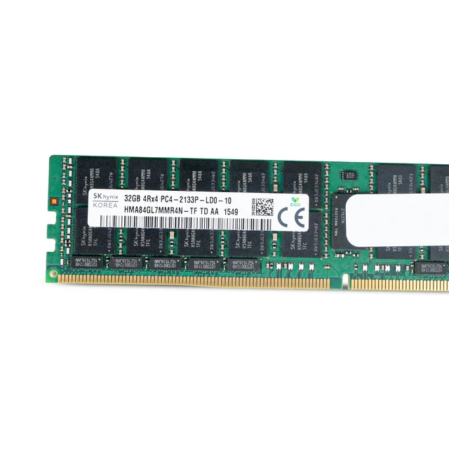 Alt view image 6 of 7 - (NOT FOR HOME PC!) SK Hynix 32GB DDR4 2133MHz HMA84GL7MMR4N-TF 4Rx4 LRDIMM ECC Server RAM