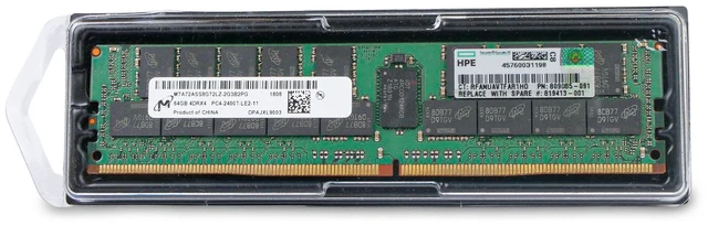 Main image of (NOT FOR HOME PC!) Micron 64GB DDR4 2400MHz MTA72ASS8G72LZ-2G3B2PG 4Rx4 LRDIMM ECC Server RAM