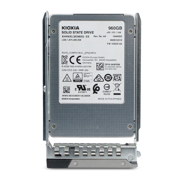 Alt view image 3 of 7 - Dell 960GB SATA 6Gb/s 3D TLC 1 DWPD 2.5" PowerEdge Enterprise SSD 06WR5M G13