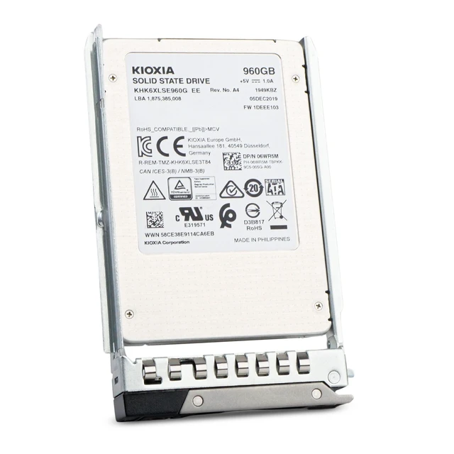 Alt view image 5 of 7 - Dell 960GB SATA 6Gb/s 3D TLC 1 DWPD 2.5" PowerEdge Enterprise SSD 06WR5M G13