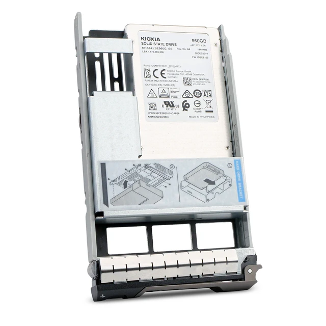 Alt view image 5 of 7 - Dell 960GB SATA 6Gb/s 3D TLC 1 DWPD 3.5" Enterprise SSD 06WR5M Hybrid G13