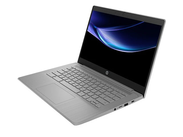 Alt view image 2 of 7 - HP Chromebook Laptop Computer 14" HD Intel Celeron 4 GB memory;64 GB eMMC