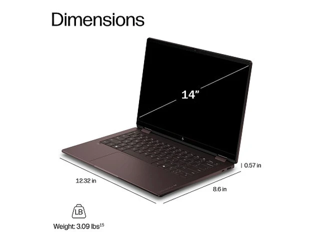 Alt view image 5 of 7 - HP OmniBook X Laptop Computer 14" 3K Touch Screen AMD Ryzen AI 9 32 GB memory;2