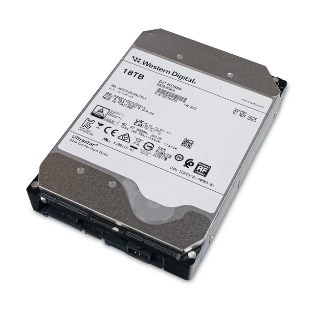 Alt view image 7 of 7 - WD Ultrastar DC HC550 18TB WUH721818ALE6L4 0F38459 7.2K RPM SATA 6Gb/s 3.5" HDD
