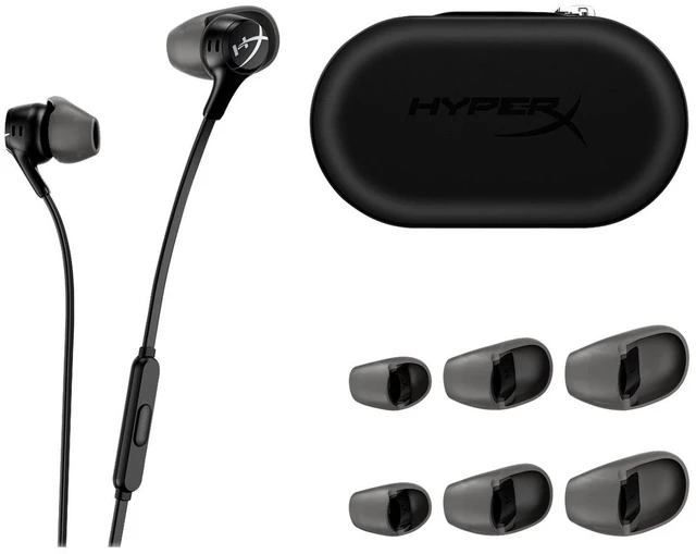 Alt view image 5 of 7 - HyperX Cloud Earbuds II - Gaming Earbuds with Mic - Black