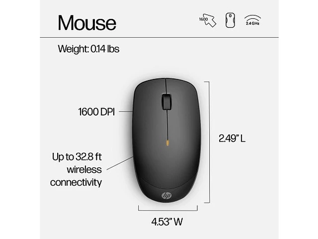 Alt view image 4 of 4 - HP 230 Wireless Mouse and Keyboard Combo