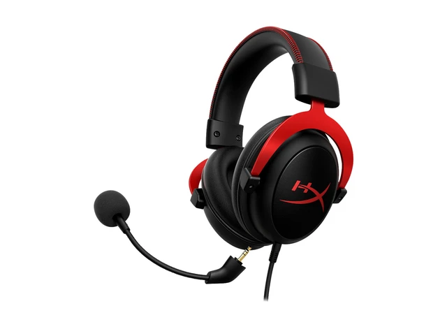 Alt view image 2 of 5 - HyperX Cloud II - Gaming Headset - Black-Red