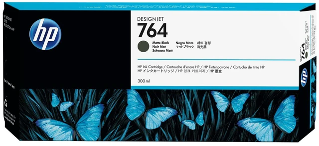 Main image of HP 764 300-ml Matte Black DesignJet Ink Cartridge, C1Q16A