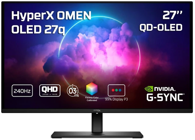 Main image of HyperX OMEN OLED 27 inch QHD 240Hz Gaming Monitor - OMEN OLED 27q 27.63" QHD