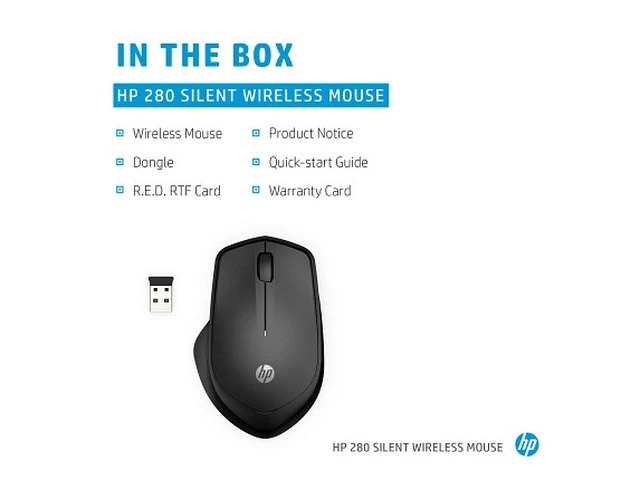 Alt view image 6 of 7 - HP 280 Silent Wireless Mouse