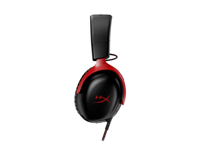 Alt view image 3 of 7 - HyperX Cloud III - Gaming Headset - Black-Red