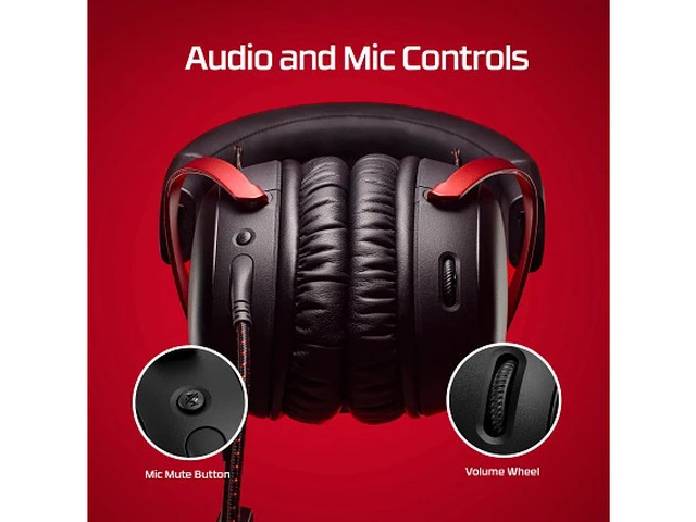 Alt view image 6 of 7 - HyperX Cloud III - Gaming Headset - Black-Red