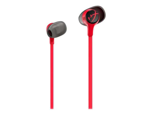 Alt view image 4 of 7 - HyperX Cloud Earbuds II - Gaming Earbuds with Mic - Red