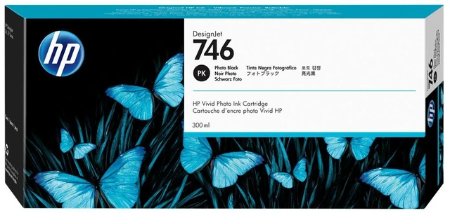 Main image of HP 746 300-ml Photo Black DesignJet Ink Cartridge, P2V82A