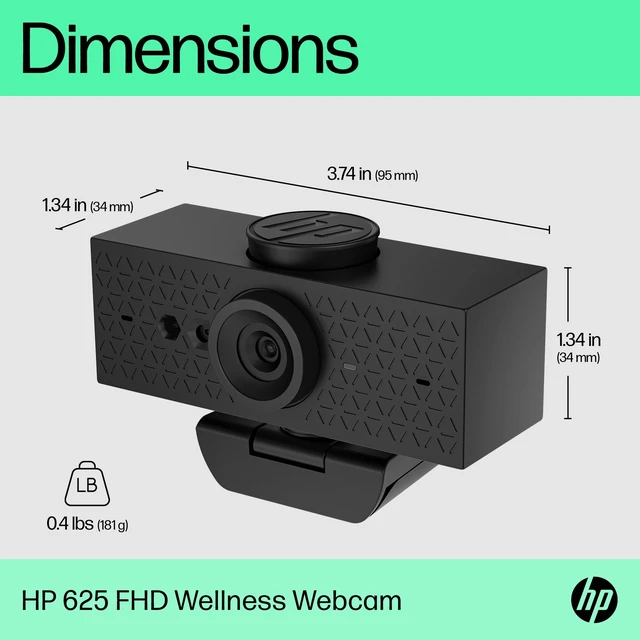 Alt view image 3 of 7 - HP 625 FHD Webcam for business