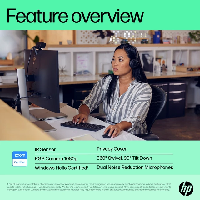 Alt view image 6 of 7 - HP 625 FHD Webcam for business