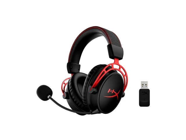 Alt view image 3 of 7 - HyperX Cloud Alpha - Wireless Gaming Headset - Black-Red