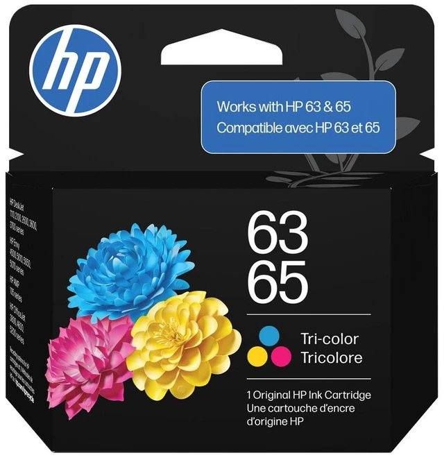 Main image of HP 63/65 Tri-color Original Ink Cartridge, B7RT2AN