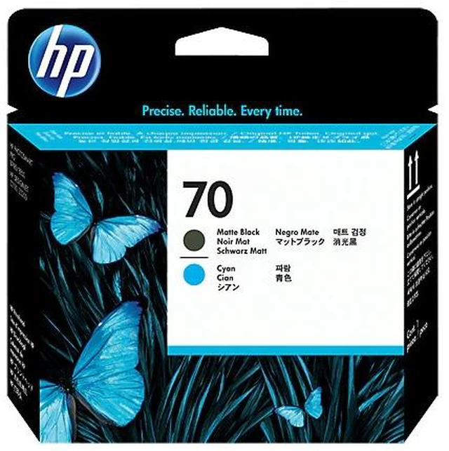 Main image of HP 70 Matte Black and Cyan DesignJet Printhead, C9404A