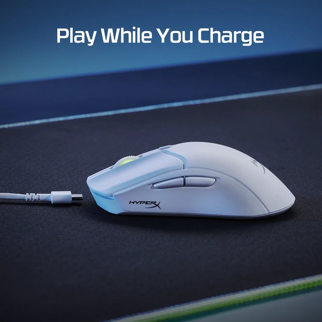 Alt view image 5 of 7 - HyperX Pulsefire Haste 2 - Wireless Gaming Mouse (White)