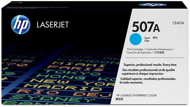 Alt view image 2 of 7 - HP 507A Cyan Original LaserJet Toner Cartridge, ~6,000 pages, CE401A