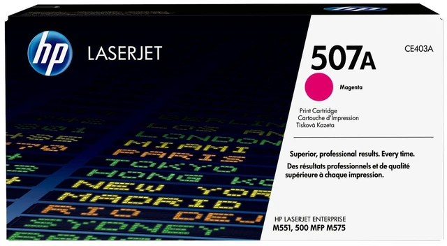Main image of HP 507A Magenta Original LaserJet Toner Cartridge, ~6,000 pages, CE403A