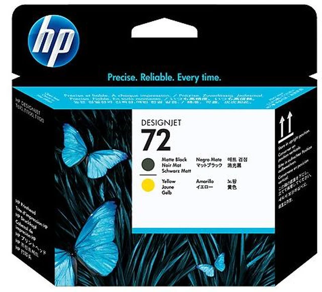 Main image of HP 72 Matte Black and Yellow DesignJet Printhead, C9384A