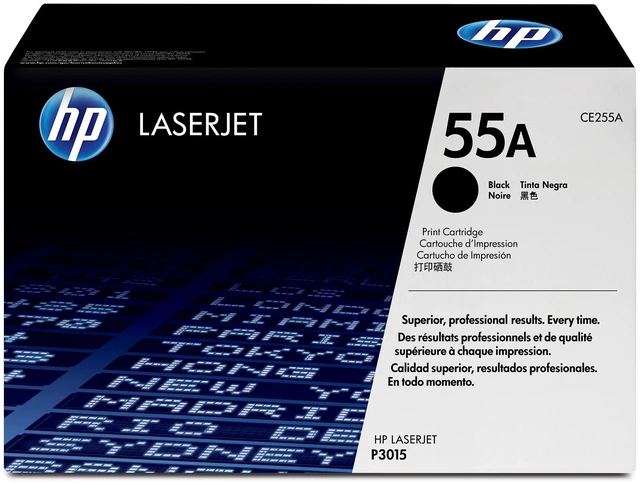 Main image of HP 55A Black Original LaserJet Toner Cartridge, ~6,000 pages, CE255A