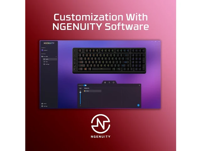 Alt view image 7 of 7 - HyperX Eve 1800 - Gaming Keyboard