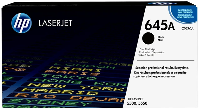Main image of HP 645A Black Original LaserJet Toner Cartridge, ~13,000 pages, C9730A