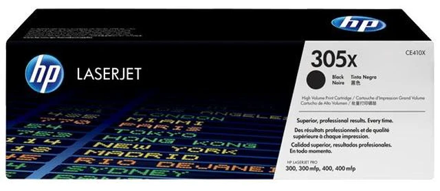 Main image of HP 305X High Yield Black Original LaserJet Toner Cartridge, ~4,000 pages, CE410X