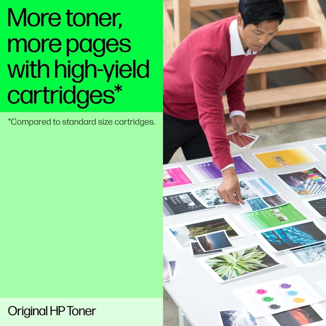 Alt view image 6 of 7 - HP 658A Yellow Original LaserJet Toner Cartridge, ~6,000 pages, W2002A