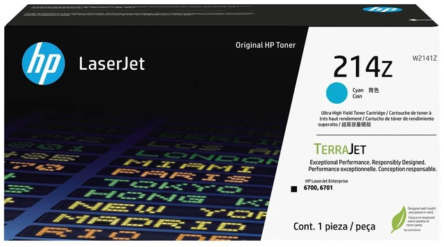 Main image of HP 214Z Ultra High Yield Cyan Original LaserJet Toner Cartridge, ~26,000 pages,