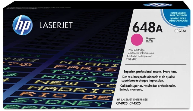 Main image of HP 648A Magenta Original LaserJet Toner Cartridge, ~11,000 pages, CE263A