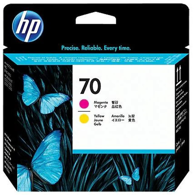 Main image of HP 70 Magenta and Yellow DesignJet Printhead, C9406A