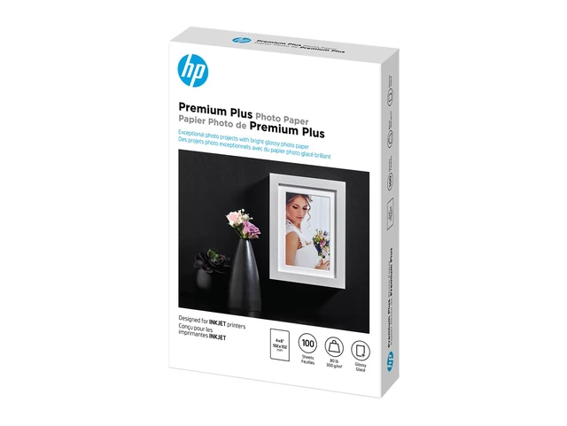 Alt view image 2 of 4 - HP Premium Plus Glossy Photo Paper | 100 Sheets | 4 x 6 in | CR668A