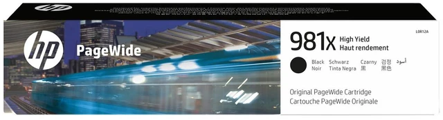Main image of HP 981X High Yield Black Original PageWide Cartridge, ~11,000 pages, L0R12A