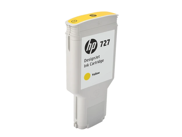 Alt view image 2 of 7 - HP 727 300-ml Yellow DesignJet Ink Cartridge, F9J78A
