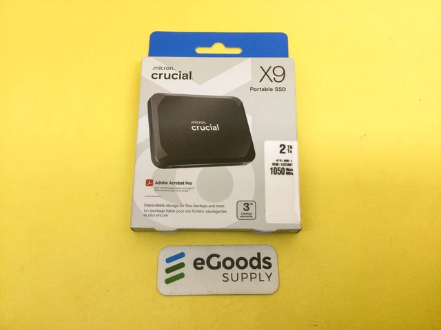 Main image of Crucial X9 2TB Portable USB 3.2 USB-C External SSD CT2000X9SSD9