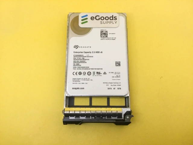 Main image of Dell G5FXT 10TB 7.2K SATA 6Gbps Hot-Plug Hard Drive ST10000NM0016 G5FXT 0G5FXT