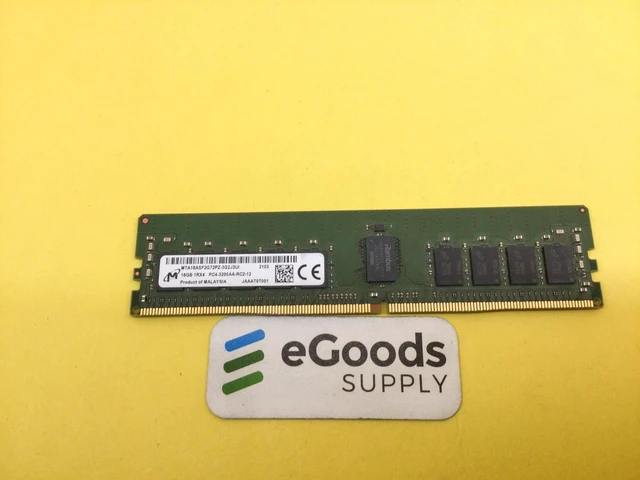 Main image of MTA18ASF2G72PZ-3G2J3 Micron 16GB 1Rx4 DDR4 PC4-3200AA-RC2-12 Server Memory RAM