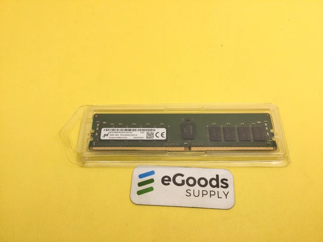 Alt view image 3 of 3 - MTA18ASF2G72PZ-3G2J3 Micron 16GB 1Rx4 DDR4 PC4-3200AA-RC2-12 Server Memory RAM